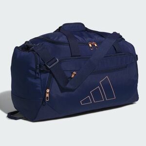 Adidas Small Navy Blue Unisex Duffel Bag for Gym Sports Travel School NEW